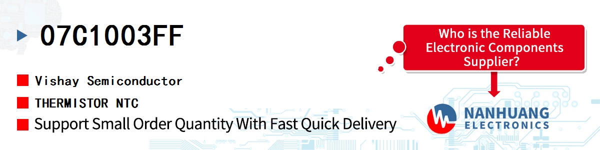 07C1003FF Vishay THERMISTOR NTC