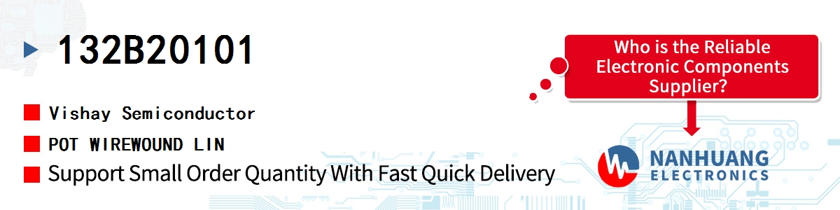 132B20101 Vishay POT WIREWOUND LIN