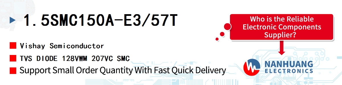 1.5SMC150A-E3/57T Vishay TVS DIODE 128VWM 207VC SMC