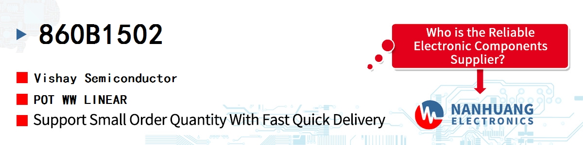 860B1502 Vishay POT WW LINEAR