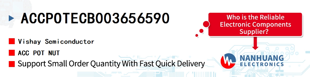 ACCPOTECB003656590 Vishay ACC POT NUT