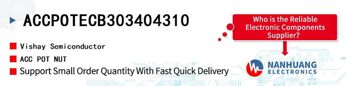 ACCPOTECB303404310 Vishay ACC POT NUT