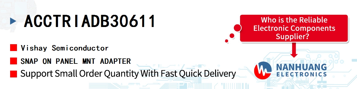 ACCTRIADB30611 Vishay SNAP ON PANEL MNT ADAPTER
