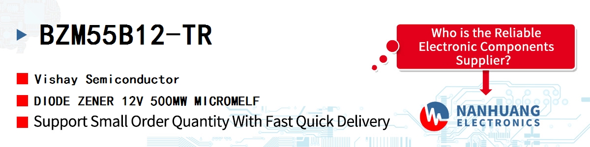 BZM55B12-TR Vishay DIODE ZENER 12V 500MW MICROMELF
