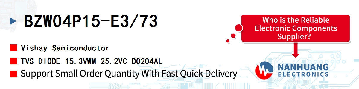 BZW04P15-E3/73 Vishay TVS DIODE 15.3VWM 25.2VC DO204AL