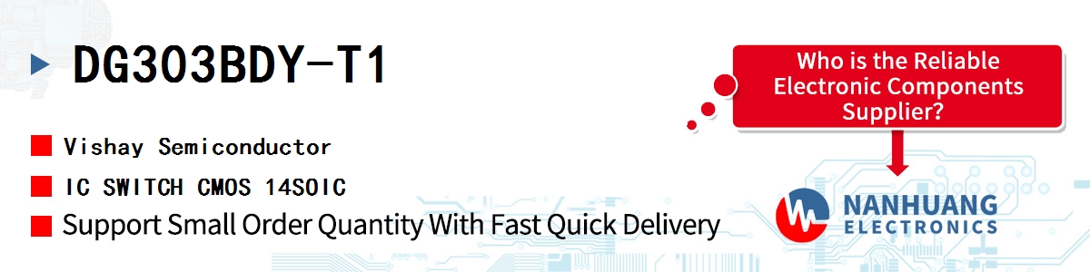 DG303BDY-T1 Vishay IC SWITCH CMOS 14SOIC