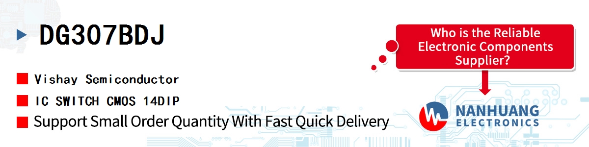 DG307BDJ Vishay IC SWITCH CMOS 14DIP