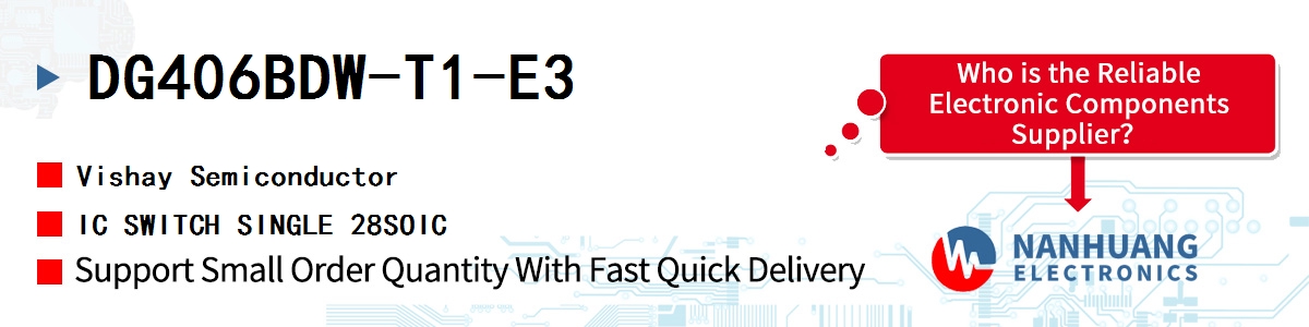 DG406BDW-T1-E3 Vishay IC SWITCH SINGLE 28SOIC