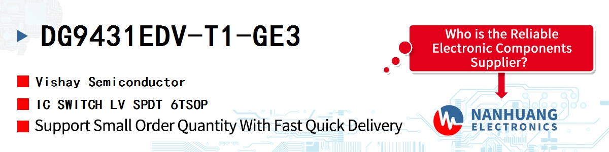 DG9431EDV-T1-GE3 Vishay IC SWITCH LV SPDT 6TSOP