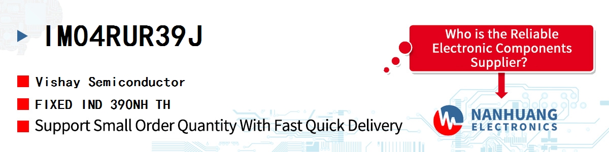 IM04RUR39J Vishay FIXED IND 390NH TH