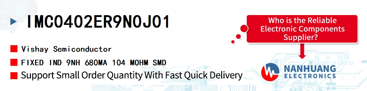 IMC0402ER9N0J01 Vishay FIXED IND 9NH 680MA 104 MOHM SMD