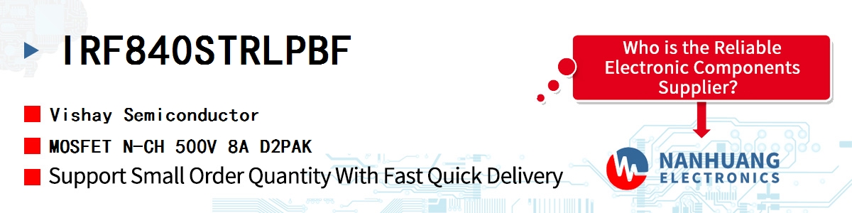 IRF840STRLPBF Vishay MOSFET N-CH 500V 8A D2PAK