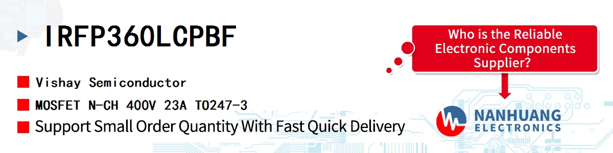 IRFP360LCPBF Vishay MOSFET N-CH 400V 23A TO247-3
