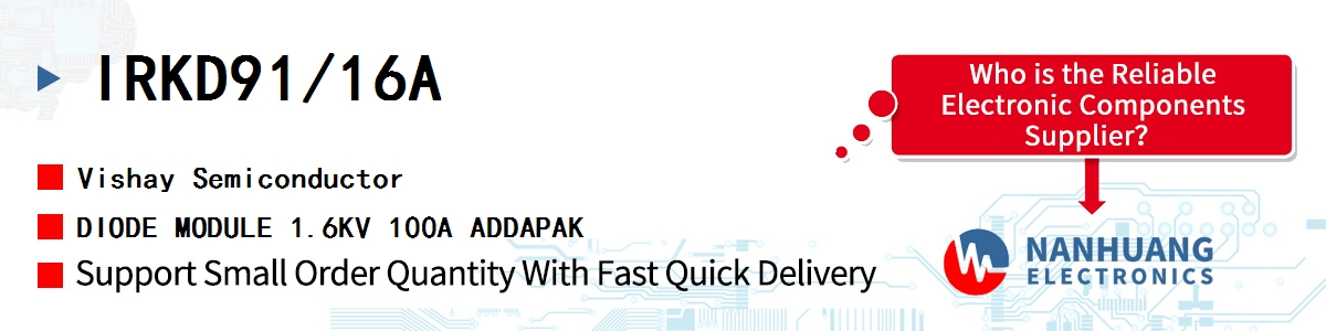 IRKD91/16A Vishay DIODE MODULE 1.6KV 100A ADDAPAK