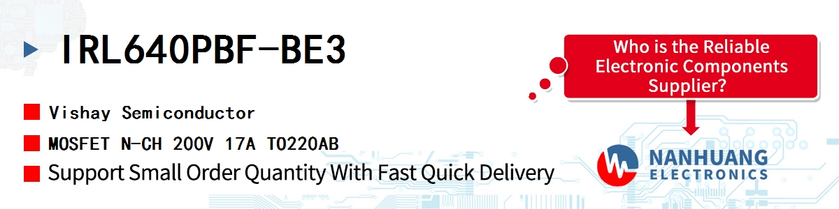 IRL640PBF-BE3 Vishay MOSFET N-CH 200V 17A TO220AB