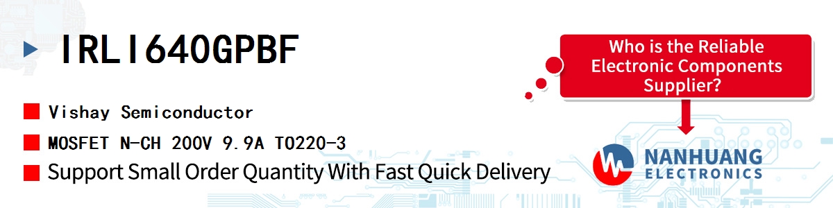 IRLI640GPBF Vishay MOSFET N-CH 200V 9.9A TO220-3