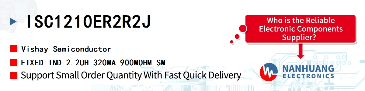 ISC1210ER2R2J Vishay FIXED IND 2.2UH 320MA 900MOHM SM