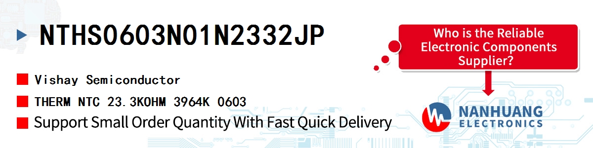 NTHS0603N01N2332JP Vishay THERM NTC 23.3KOHM 3964K 0603
