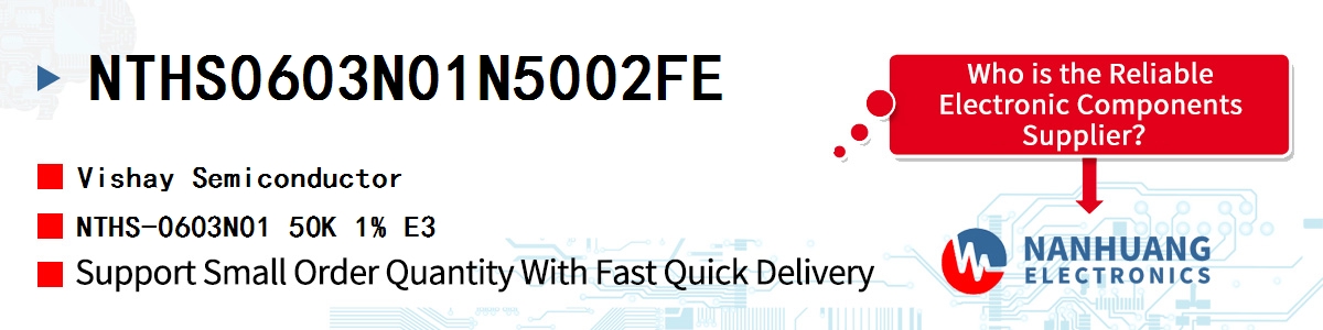 NTHS0603N01N5002FE Vishay NTHS-0603N01 50K 1% E3