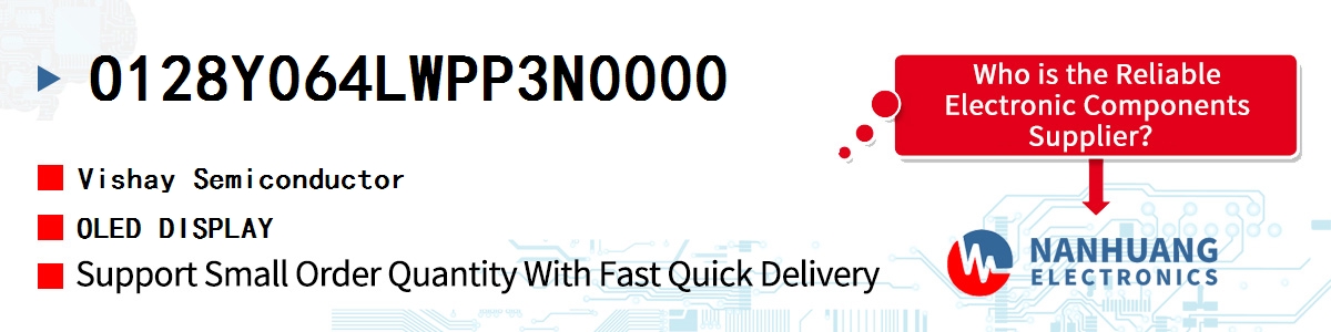 O128Y064LWPP3N0000 Vishay OLED DISPLAY