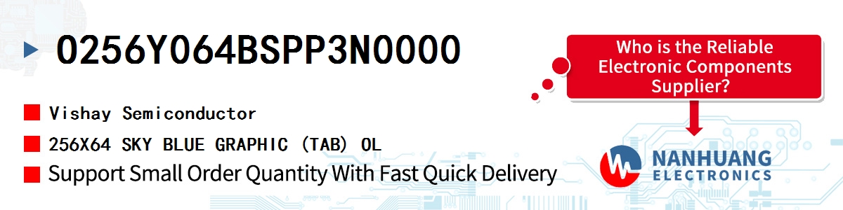 O256Y064BSPP3N0000 Vishay 256X64 SKY BLUE GRAPHIC (TAB) OL