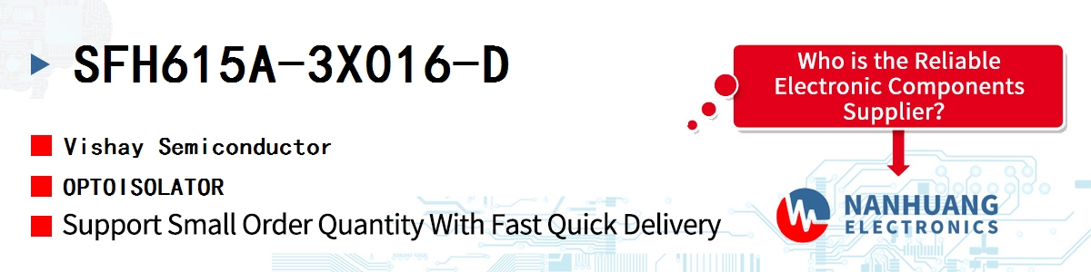 SFH615A-3X016-D Vishay OPTOISOLATOR