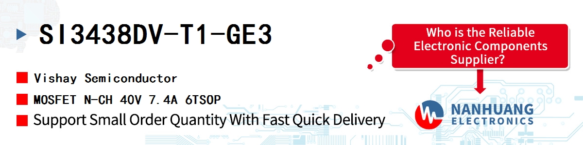 SI3438DV-T1-GE3 Vishay MOSFET N-CH 40V 7.4A 6TSOP