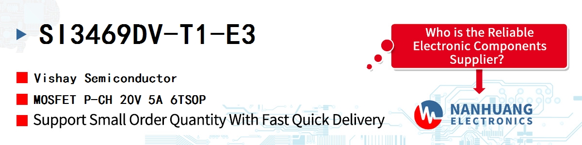 SI3469DV-T1-E3 Vishay MOSFET P-CH 20V 5A 6TSOP