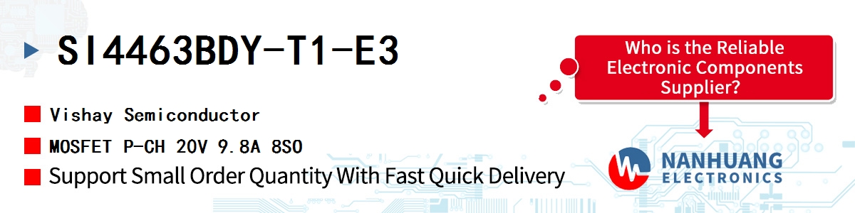 SI4463BDY-T1-E3 Vishay MOSFET P-CH 20V 9.8A 8SO