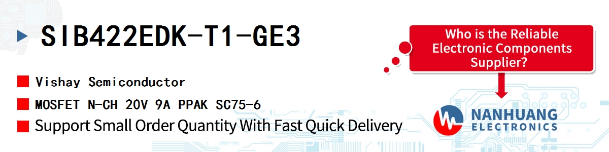 SIB422EDK-T1-GE3 Vishay MOSFET N-CH 20V 9A PPAK SC75-6