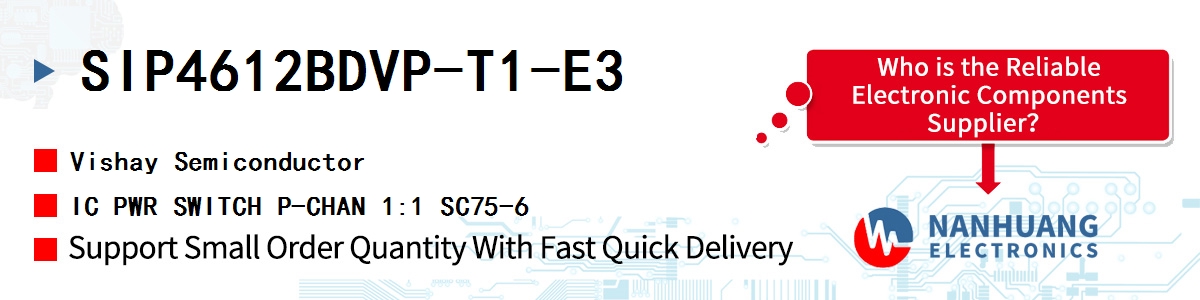 SIP4612BDVP-T1-E3 Vishay IC PWR SWITCH P-CHAN 1:1 SC75-6
