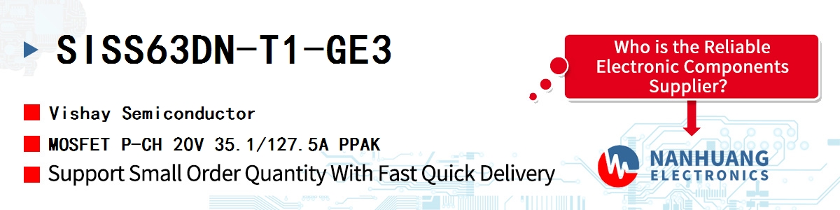 SISS63DN-T1-GE3 Vishay MOSFET P-CH 20V 35.1/127.5A PPAK