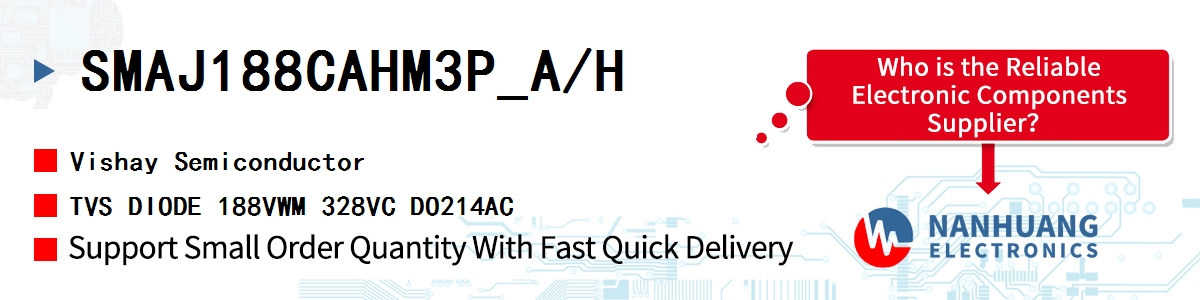 SMAJ188CAHM3P_A/H Vishay TVS DIODE 188VWM 328VC DO214AC