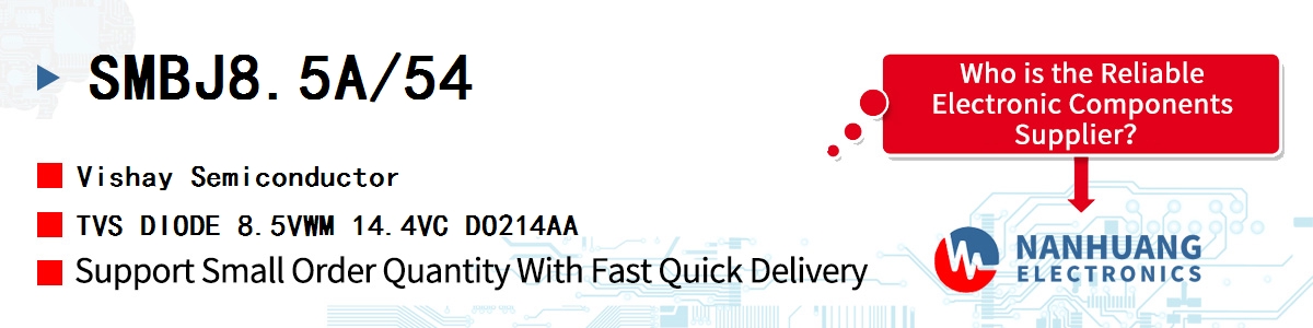 SMBJ8.5A/54 Vishay TVS DIODE 8.5VWM 14.4VC DO214AA