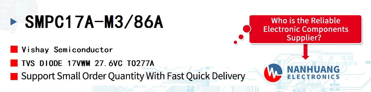 SMPC17A-M3/86A Vishay TVS DIODE 17VWM 27.6VC TO277A