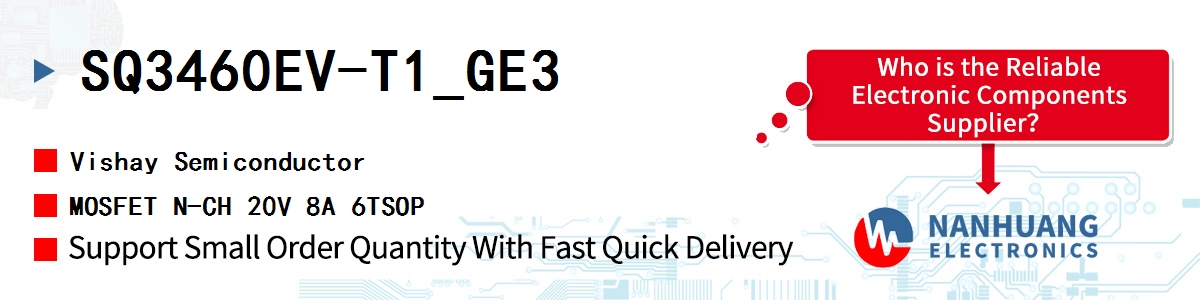 SQ3460EV-T1_GE3 Vishay MOSFET N-CH 20V 8A 6TSOP