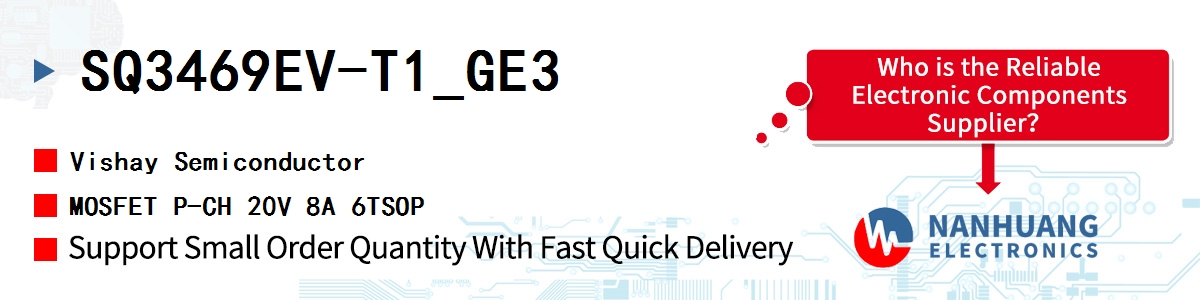 SQ3469EV-T1_GE3 Vishay MOSFET P-CH 20V 8A 6TSOP