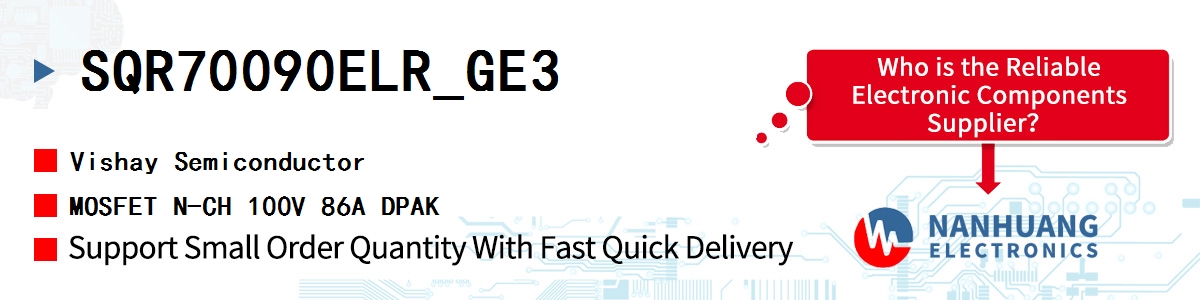 SQR70090ELR_GE3 Vishay MOSFET N-CH 100V 86A DPAK