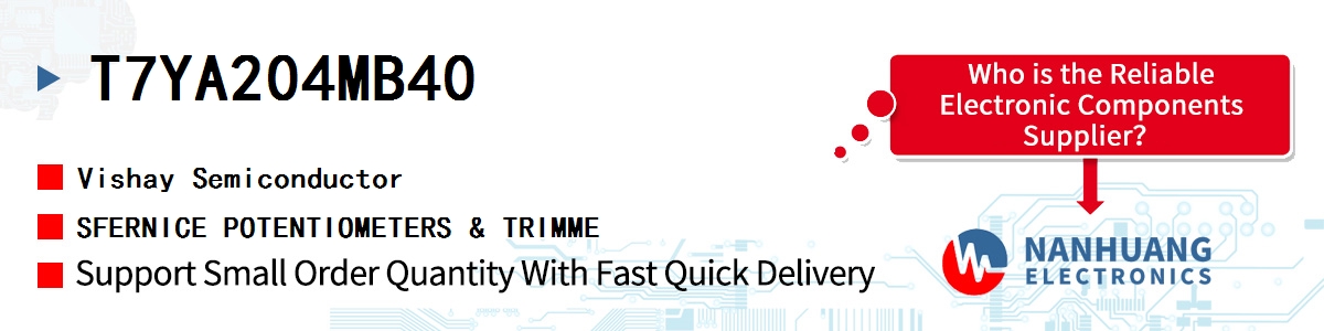 T7YA204MB40 Vishay SFERNICE POTENTIOMETERS & TRIMME