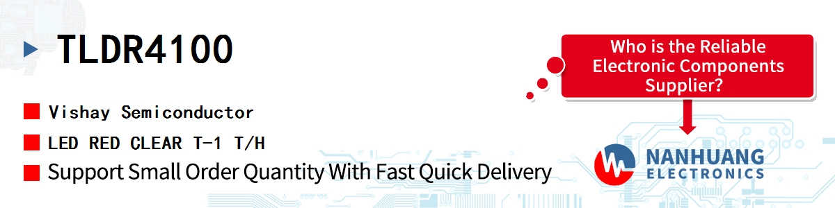 TLDR4100 Vishay LED RED CLEAR T-1 T/H