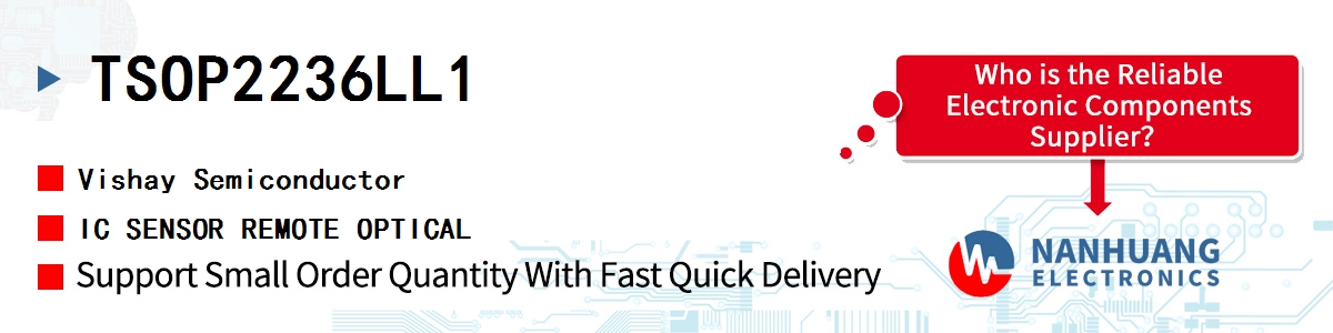 TSOP2236LL1 Vishay IC SENSOR REMOTE OPTICAL