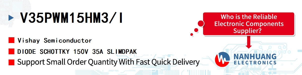 V35PWM15HM3/I Vishay DIODE SCHOTTKY 150V 35A SLIMDPAK
