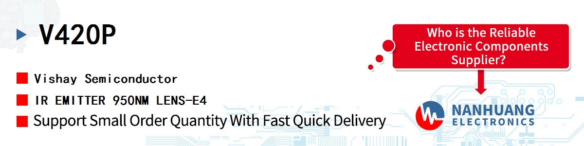 V420P Vishay IR EMITTER 950NM LENS-E4