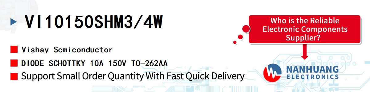 VI10150SHM3/4W Vishay DIODE SCHOTTKY 10A 150V TO-262AA
