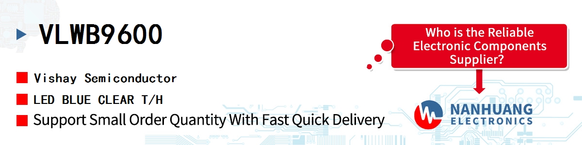 VLWB9600 Vishay LED BLUE CLEAR T/H