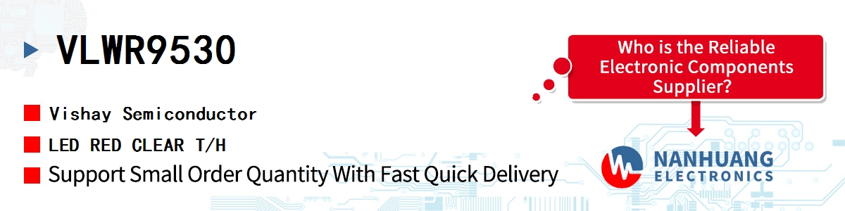 VLWR9530 Vishay LED RED CLEAR T/H