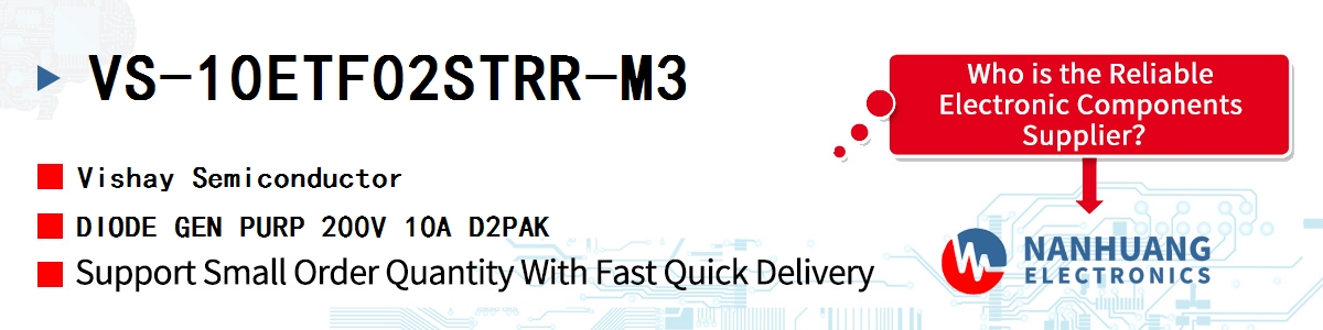 VS-10ETF02STRR-M3 Vishay DIODE GEN PURP 200V 10A D2PAK