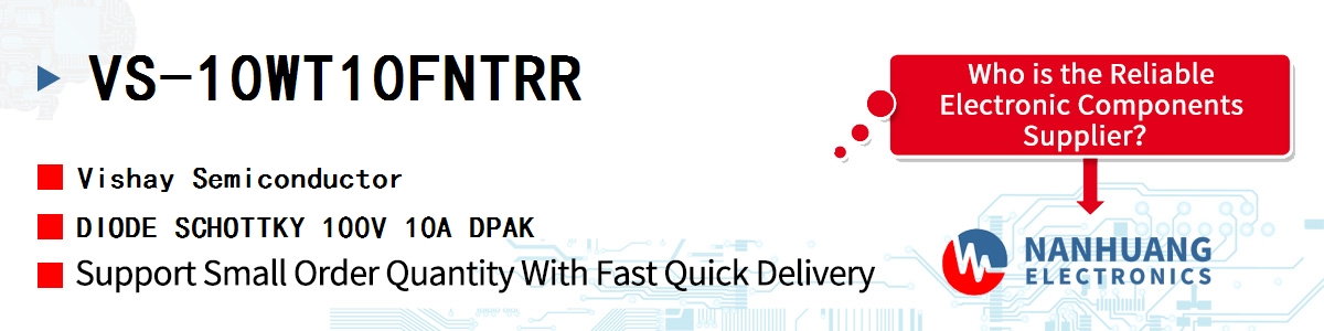 VS-10WT10FNTRR Vishay DIODE SCHOTTKY 100V 10A DPAK