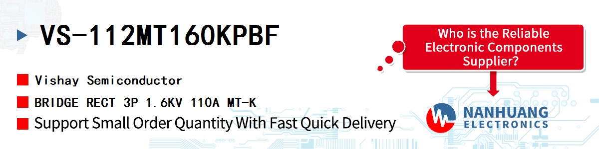 VS-112MT160KPBF Vishay BRIDGE RECT 3P 1.6KV 110A MT-K