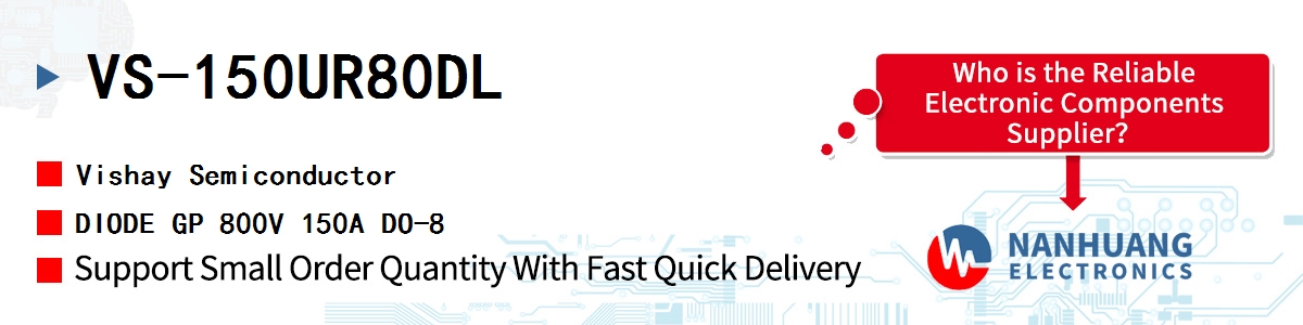 VS-150UR80DL Vishay DIODE GP 800V 150A DO-8